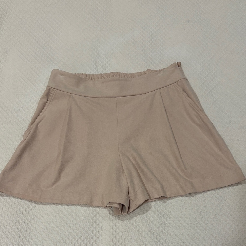 1. State High Waist Beige Shorts